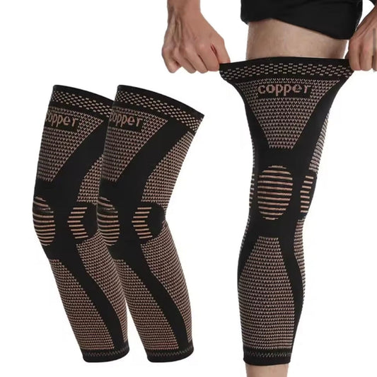 Premium Bamboo Full Leg Compression Sleeve – DVT & Circulation Support